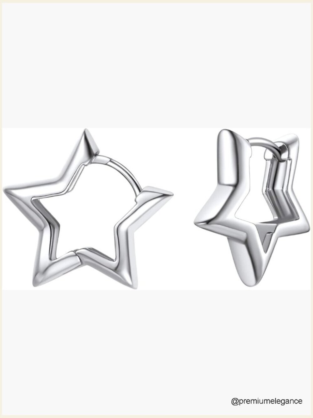 Huggie Hoop Earrings with Star/Heart/Spike/Square Charms